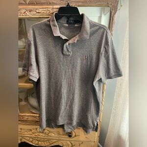 Polo Ralph Lauren Mens XL Gray Pima Soft Touch Shirt